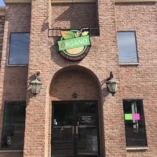 the front entrance of organo life