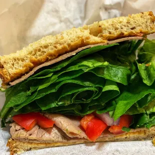 Sandwich...they didn't give much meat