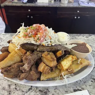 So tasty, Nicaraguan food mixed plate