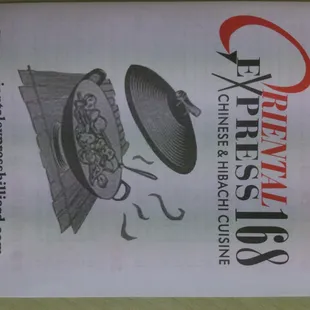Menu cover