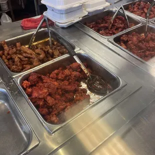 interior, chicken wings and fried chicken