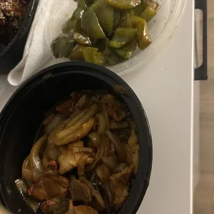 Mongolian Four Season* with mostly green peppers.