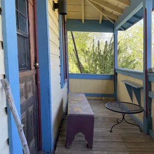 Back porch of Oak house