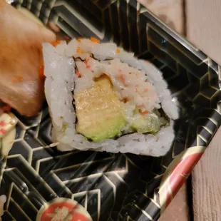 Super California Roll - crab, avocado, cucumber, masago