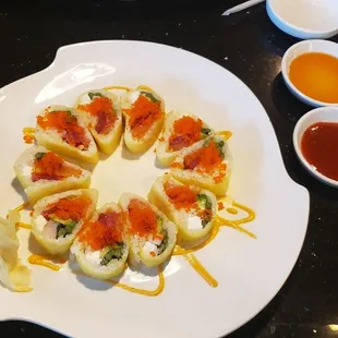 The Sun roll, on the Summer specials menu. Beautiful!