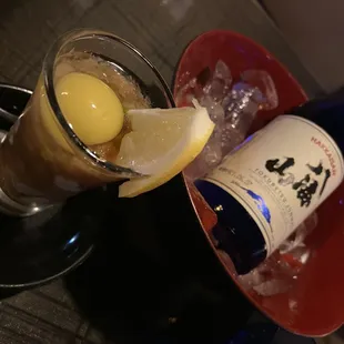 Oyster shooters with Sake is so good!