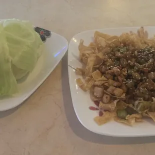 Chicken w/ Cool Lettuce Wrap.