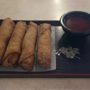 Egg Rolls w/ Sweet &amp; Sour Sauce