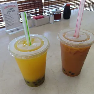 Tapioca Mango Tea &amp; Thai tea