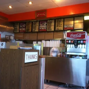 the interior of the restaurant