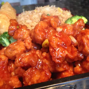 Piping hot. Whoever General Tso is, thank you!