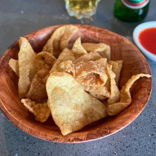 Deep-fried Wonton Skins