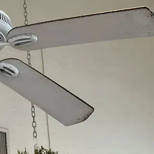 The fan was really dirty.