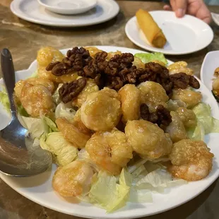 32. Honey Glazed Walnut Chicken