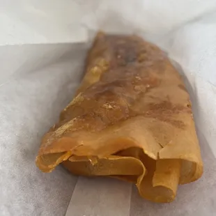 Turon (inside bag) - fried caramelized banana