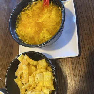 Egg drop soup... So light and delicious