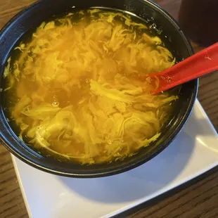 Egg drop soup.... So light and delicious