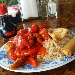 Sweet and sour chicken. .......