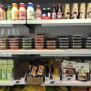 a variety of asian food items