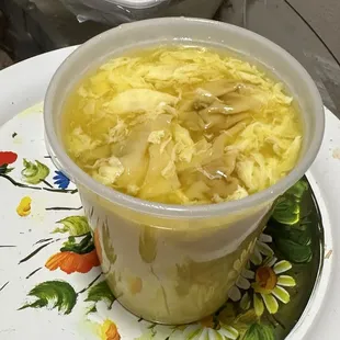 Wonton Egg Drop Soup -$7