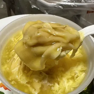 Wonton Egg Drop Soup - $7