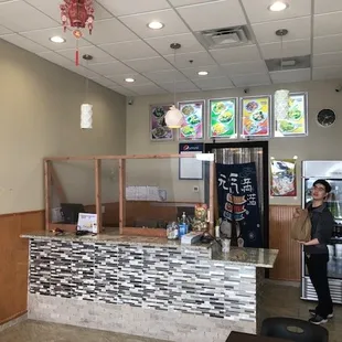 Set up for to-go order s only.