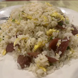 Chinese Sausage Fried Rice have the wok stir-fried taste. It was delicious!