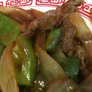Pepper steak, the meat is so tender!