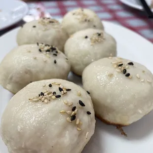 a close up of a plate of food