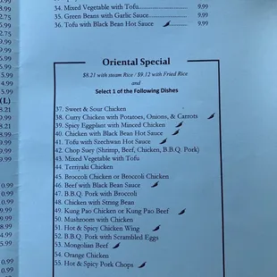Latest menu 5/2021