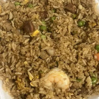 12. Hot Chile BBQ Pork with Shrimp Fried Rice