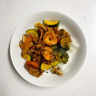 Triple Crown with steamed rice