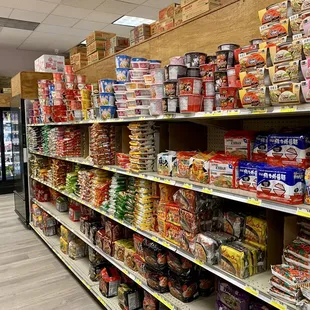 Aisle of foods