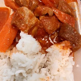 08.05.21 Pork Afritada w/ rice