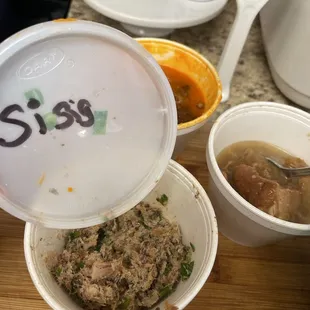 Shredded pork aka "sisig"