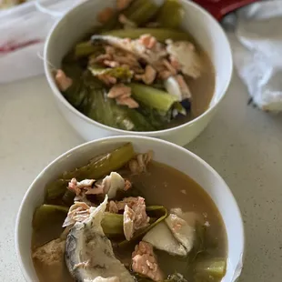 Salmon sinigang