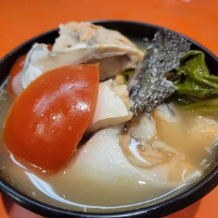 Salmon collar sinigang