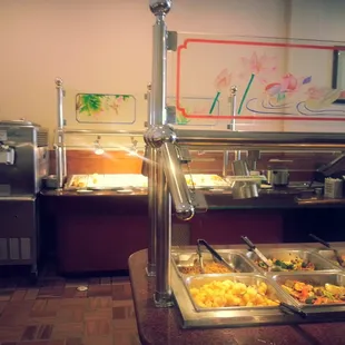 Part of the lunch buffet