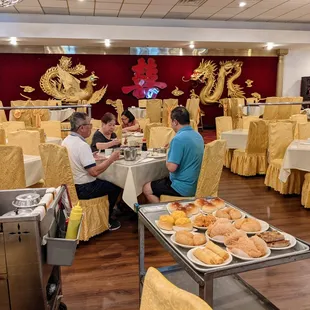 Inside. Dining room. Rear. Late Friday afternoon dim sum service.