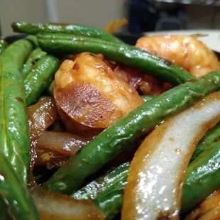 Sauteed String Beans w/Shrimp