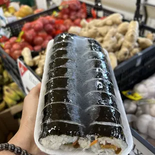 Fresh handmade sushi roll