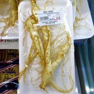 Fresh ginseng.