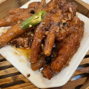 Idk where they're getting their poultry from but the chicken feet are huge here! Lol