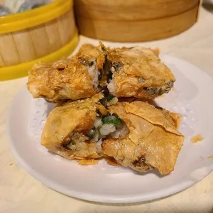 Fried Shrimp Triangles