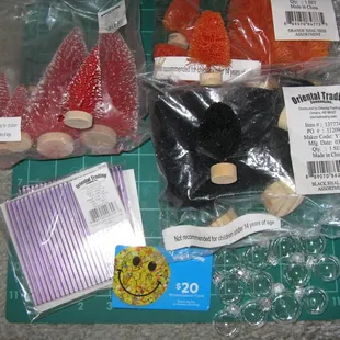 $20 worth of crafty goodies (w/ free shipping) courtesy of OTC.  Thanks :)