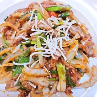 Spicy Mongolian Beef.