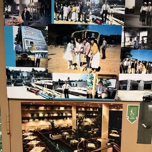 LOVE all the photos of the owners, their restaurant and --throughout the years-- photos of the restaurant