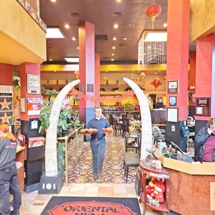 Entrance into restaurant