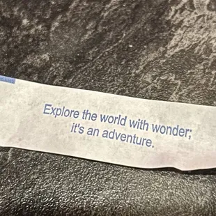 My fortune