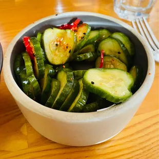 Sunomono which had a nice spice.